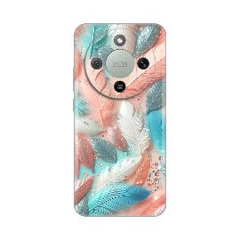 Torbica Silikonska Print za Honor Magic 8 Lite Pastel Feathers