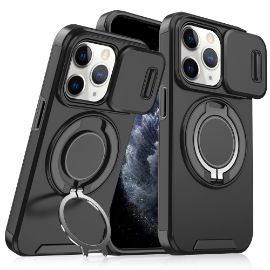 Slika Torbica CamShield Ring stand za iPhone 11 Pro Max crna