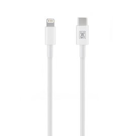 Slika Data kabl L 3G 27W Type C na Lightning beli 1m
