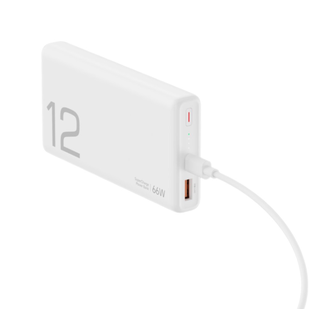 Power bank prenosiva baterija Honor Choice 66W / 12000 mAh bela