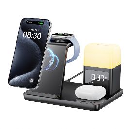 Slika Desktop drzac za mobilni telefon Z18 6u1 (wireless punjac za mobilni telefon, slusalice i Apple smart watch)