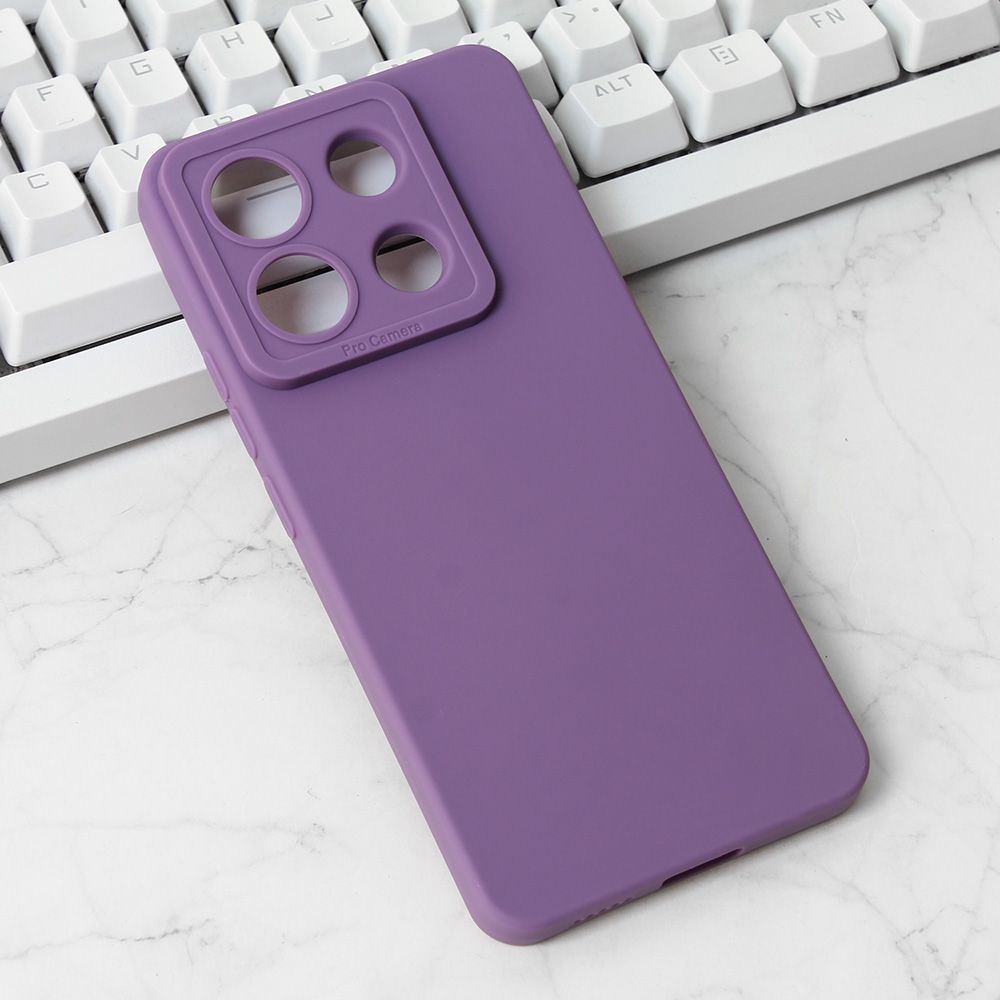 Torbica Silikon Pro Camera za Xiaomi Redmi Note 13 Pro 5G (EU) ljubicasta