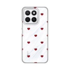 Torbica Silikonska Print za Honor X8c Red Hearts