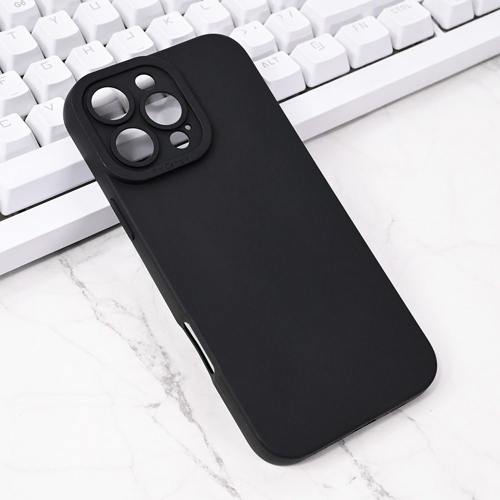 Torbica Silikon Pro Camera za iPhone 16 Pro Max 6.9 crna