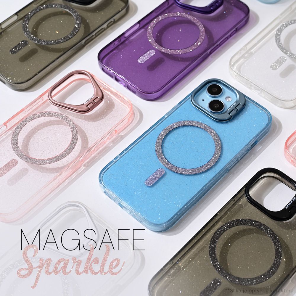 Torbica Magsafe Sparkle za iPhone 13 Pro 6.1 plava