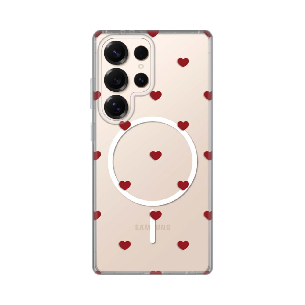 Torbica Print Magsafe za Samsung S938B Galaxy S25 Ultra Red Hearts