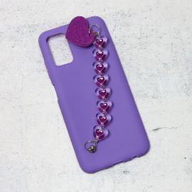 Slika Torbica Jewellery Heart za Samsung A037G Galaxy A03s (EU) ljubicasta