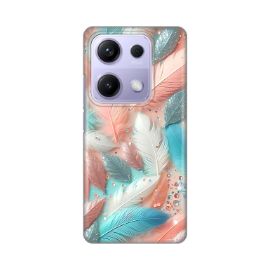 Slika Torbica Silikonska Print za Xiaomi Redmi Note 14s Pastel Feathers