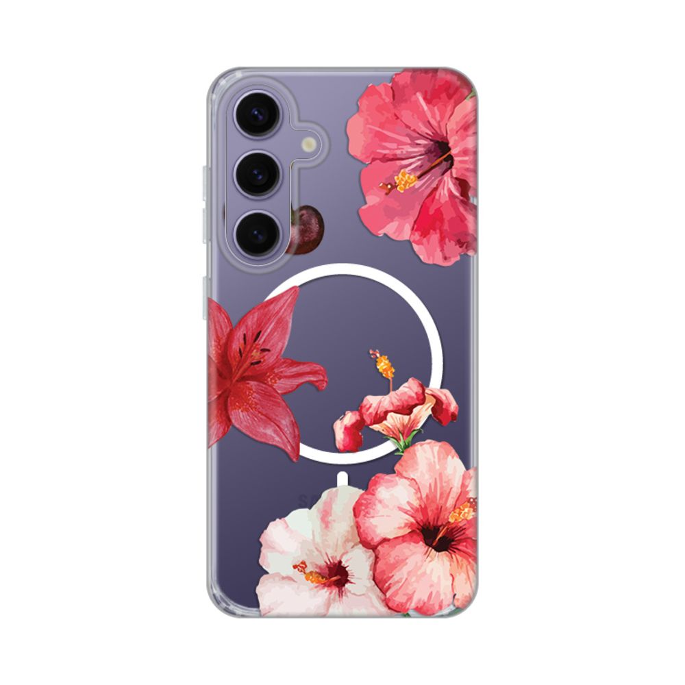 Torbica Print Magsafe za Samsung S921B Galaxy S24 Hibiscus