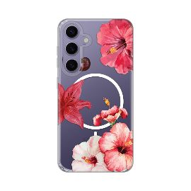 Torbica Print Magsafe za Samsung S921B Galaxy S24 Hibiscus