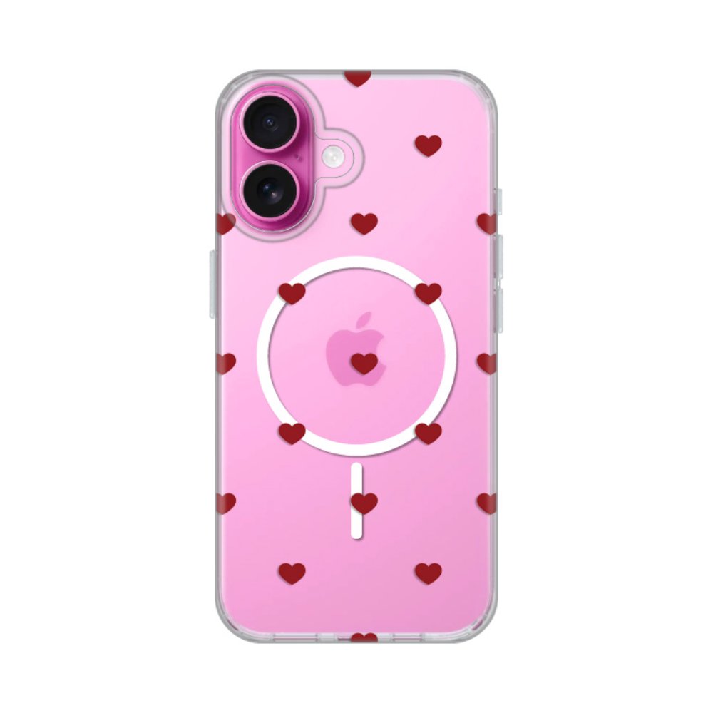 Torbica Print Magsafe za iPhone 16 6.1 Red Hearts