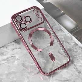 Torbica Magsafe Lux za iPhone 17 Pro 6.3 roze