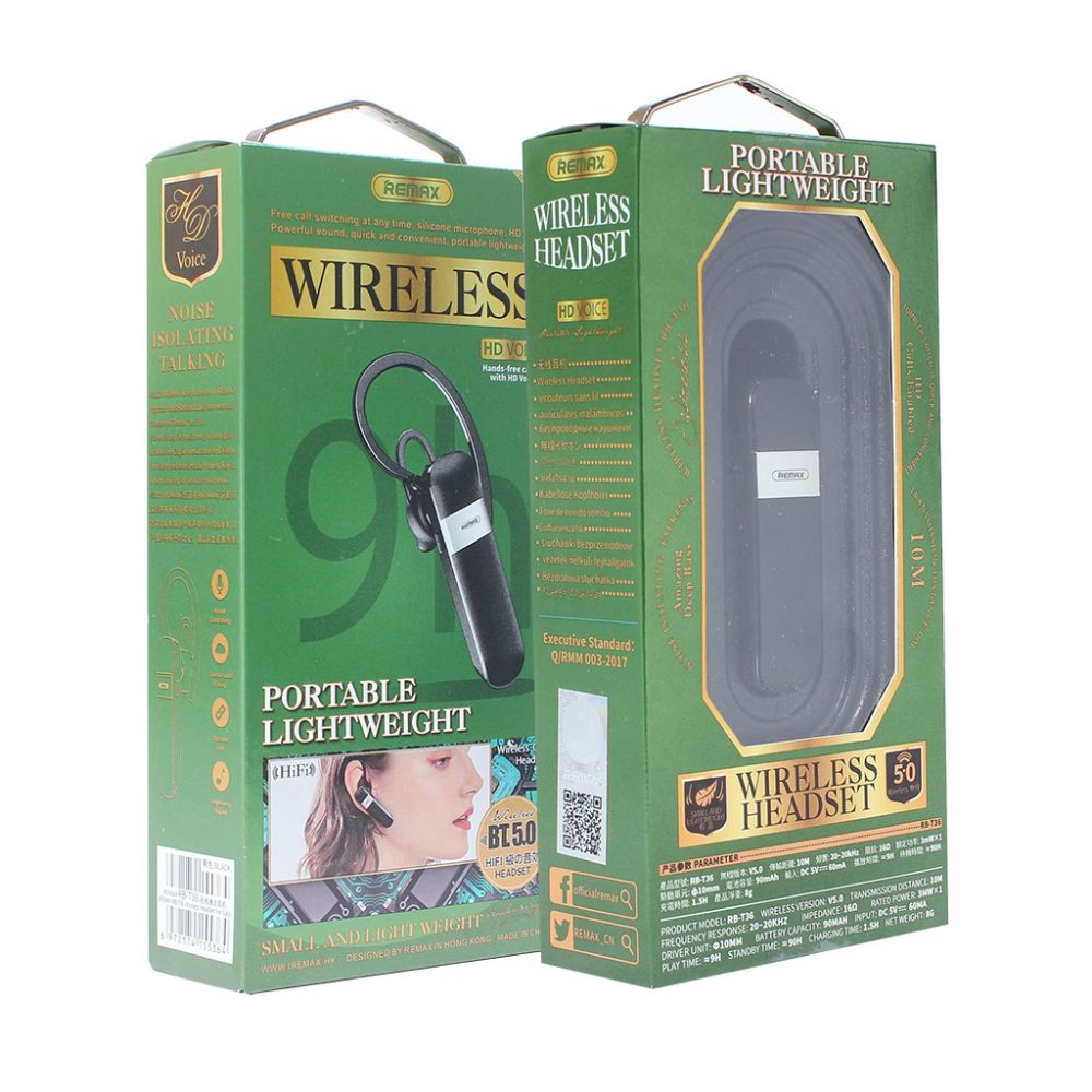 Bluetooth Slusalice Remax Rb-t36 Crna - slika 2