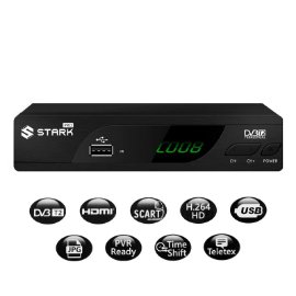 Set Top BOX STARK PRO DVB-T2 crni