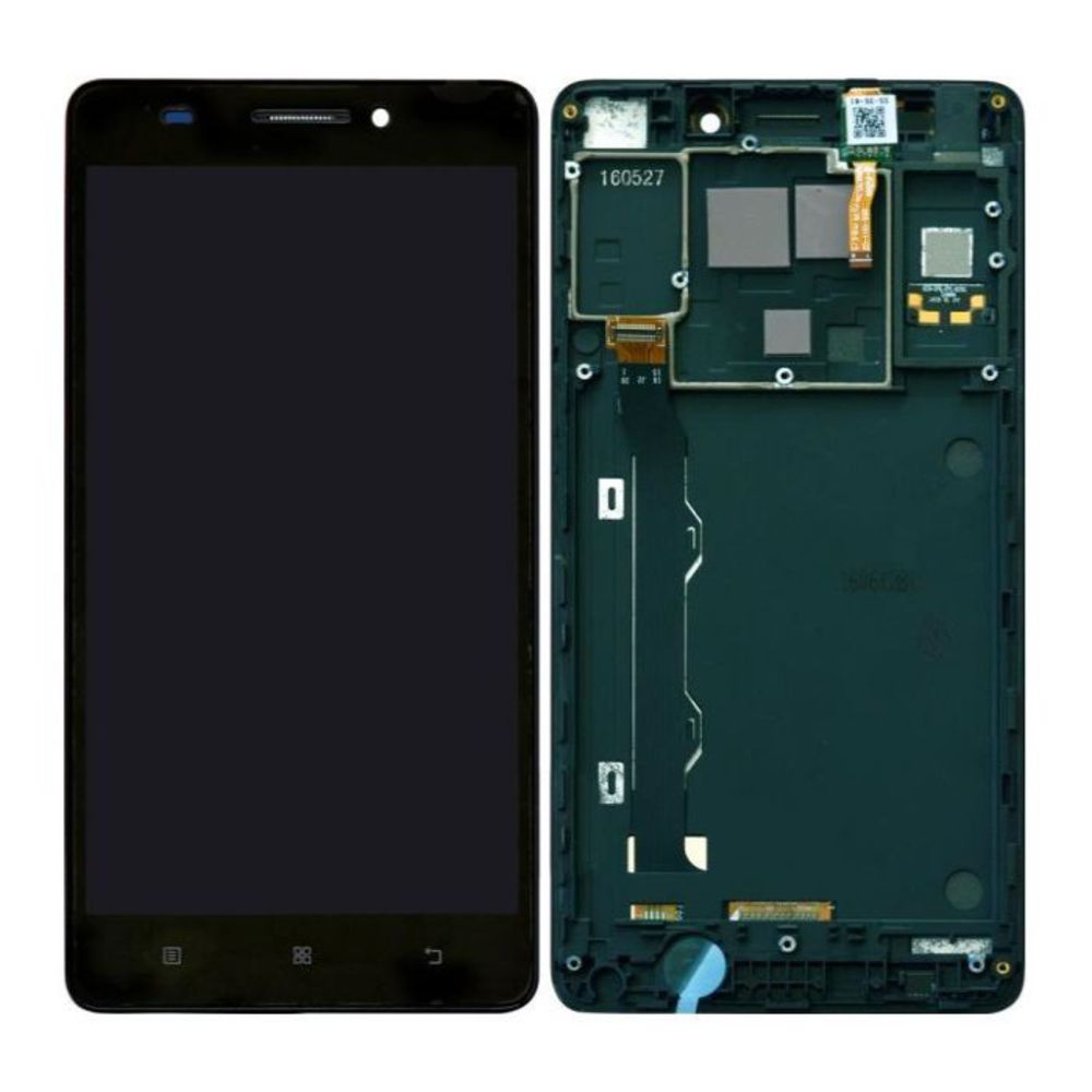 LCD za Lenovo A7000 + touchscreen + frame Black