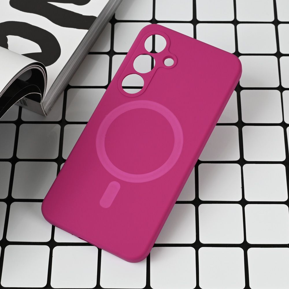 Torbica Magsafe Pure color za Samsung S931B Galaxy S25 tamno pink