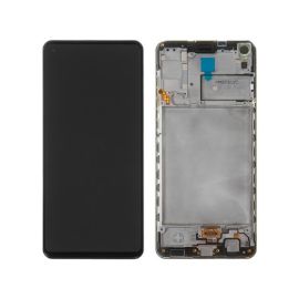LCD za Samsung A217/Galaxy A21s + touch screen + frame Black CHO