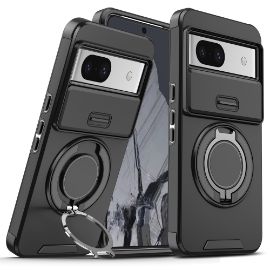 Slika Torbica CamShield Ring stand za Google Pixel 8A crna