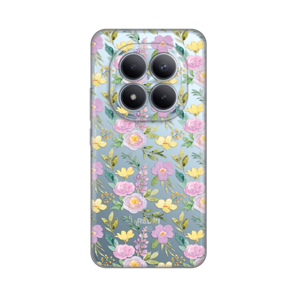 Torbica Silikonska Print Skin za Xiaomi Redmi Note 15 Pro Plus 5G Soft Flowers
