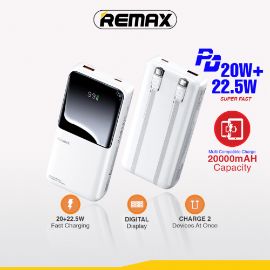 Power bank prenosiva baterija REMAX Cynlle Series RPP-680 PD 20W+QC 22.5W 20000mAh beli