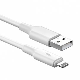 Slika Data kabl KONFULON DL48, 2.4A, USB na iPhone lightning beli 1m