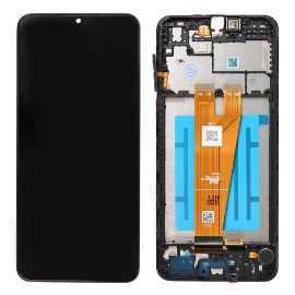 LCD za Samsung A045/Galaxy A04 (GH81-22731A) + touch screen + frame Black FULL ORG-SP
