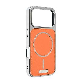 Slika Torbica Magsafe Urban Leather za iPhone 17 Pro 6.3 narandzasta