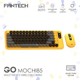 Slika Combo mis tastatura wireless Fantech WK-898 GO mochi85 zuta
