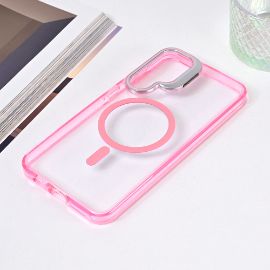 Slika Torbica Magsafe transparent za Samsung S926B Galaxy S24 Plus pink