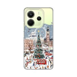 Torbica Silikonska Print Skin za Xiaomi Redmi Note 14 4G (SRB) Christmas Town