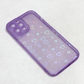 Slika Torbica Heart Color IMD za iPhone 12 Pro Max 6.7 ljubicasta