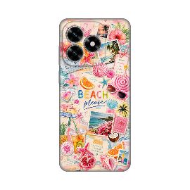 Slika Torbica Silikonska Print Skin za Honor X5c Plus Beach Please