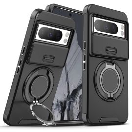 Slika Torbica CamShield Ring stand za Google Pixel 8 Pro crna