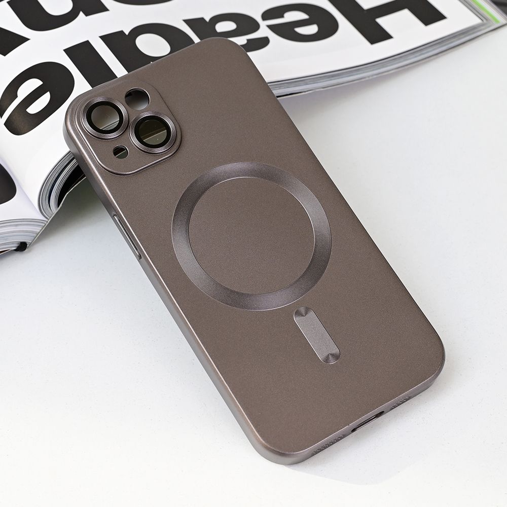 Torbica Magsafe Chrome za iPhone 13 6.1 siva