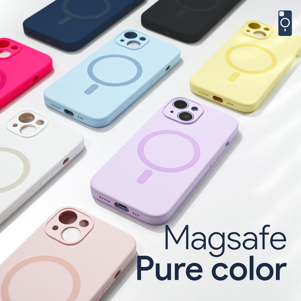 Torbica Magsafe Pure color za iPhone 13 Pro Max 6.7 lila