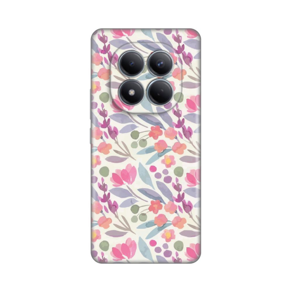 Torbica Silikonska Print za Xiaomi Redmi Note 15 Pro 4G Watercolor Flowers