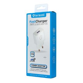 Slika Kucni punjac Teracell Evolution TC-02 5V 2.1A sa Type C kablom beli CE