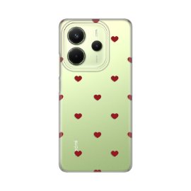 Slika Torbica Silikonska Print za Xiaomi Redmi Note 14 4G (SRB) Red Hearts