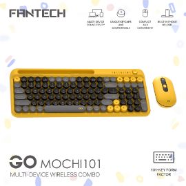 Combo mis tastatura wireless Fantech WK-899 GO mochi101 zuta