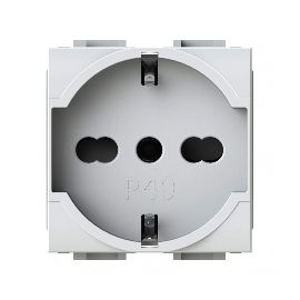 Uticnica P40 Vimar Plana bela 4B.V14.P40