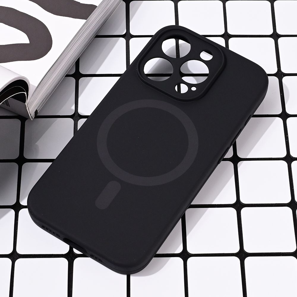 Torbica Magsafe Pure color za iPhone 15 Pro 6.1 crna