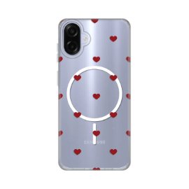 Slika Torbica Print Magsafe za Samsung A075F Galaxy A07 Red Hearts
