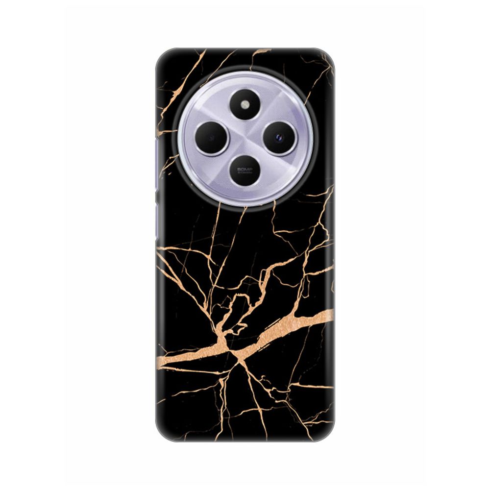 Torbica Silikonska Print za Xiaomi Redmi 14C/Redmi A4 All Black