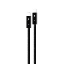 Data kabl Coteci Thunderbolt OF-065 120Gbps 240W 4k PD Type C na Type C crni 1.5m