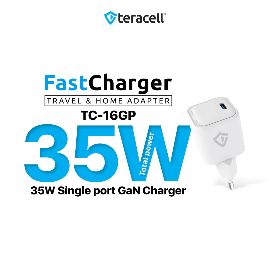 Slika Kucni punjac Teracell Evolution TC-16GP, GaN, PD 3.0, 35W beli CE