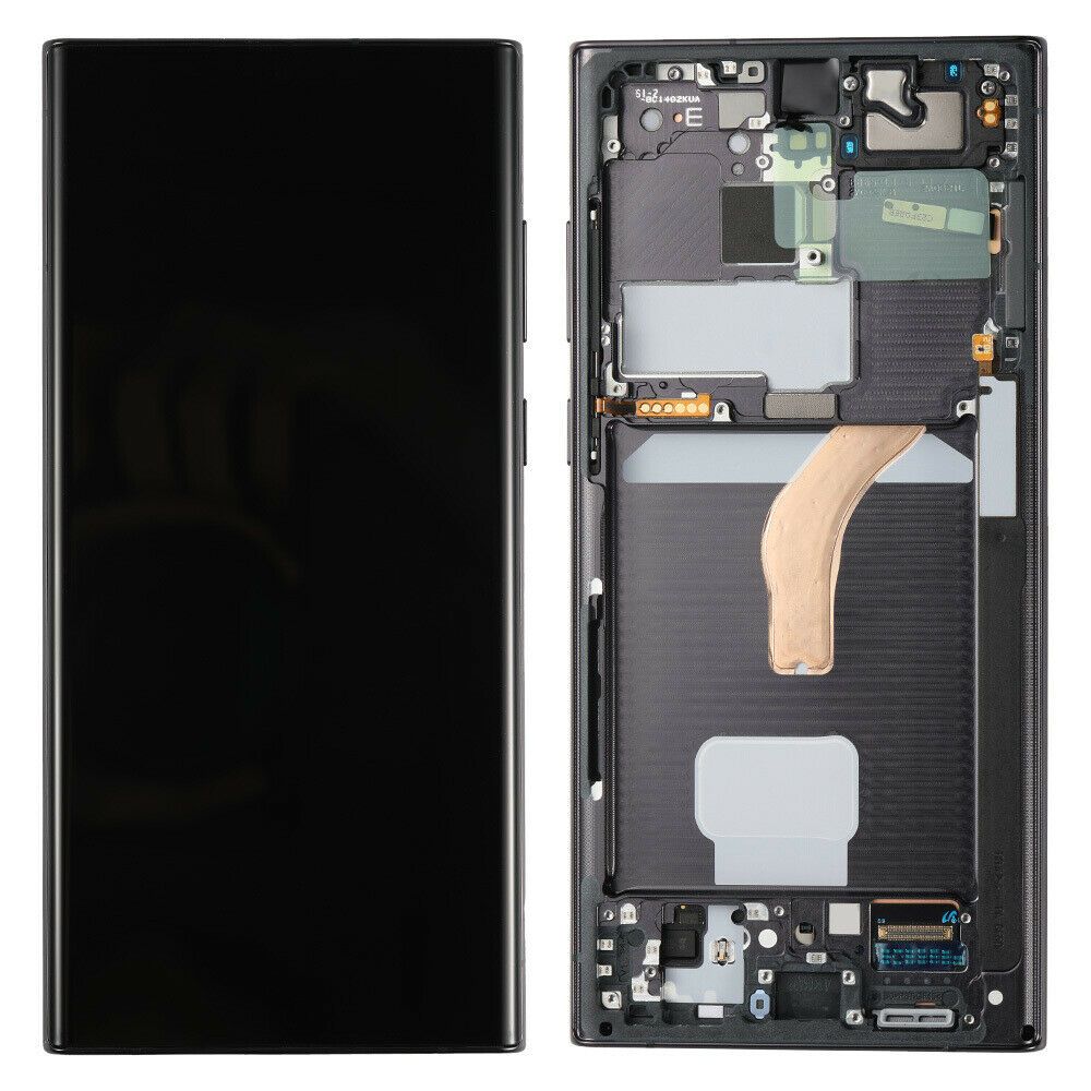 LCD za Samsung S908/Galaxy S22 Ultra + touch screen + frame Black OLED