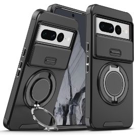 Slika Torbica CamShield Ring stand za Google Pixel 7 Pro crna