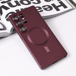 Slika Torbica Magsafe Chrome za Samsung S938B Galaxy S25 Ultra bordo