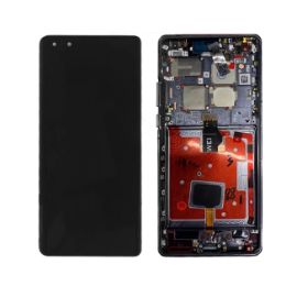 Slika LCD za Huawei Mate 40 Pro + touch screen + frame Black OEM