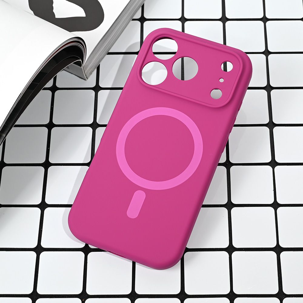 Torbica Magsafe Pure color za iPhone 17 Pro 6.3 tamno pink